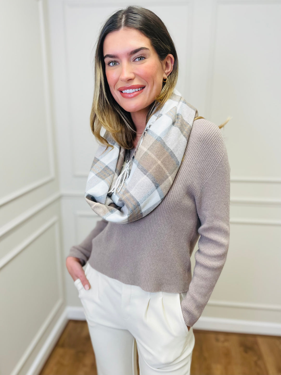 "GEMMA" LUXURY Fine Knit Jumper-Mocha