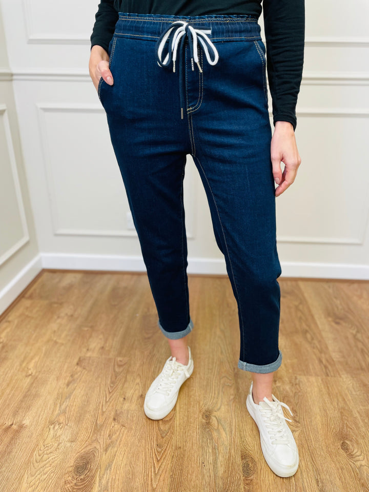 "ALEXANDRA" Mom Style Jeans-Denim