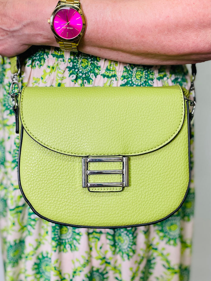 No.19 Designer Inspired Crossbody Bag-Lime Green