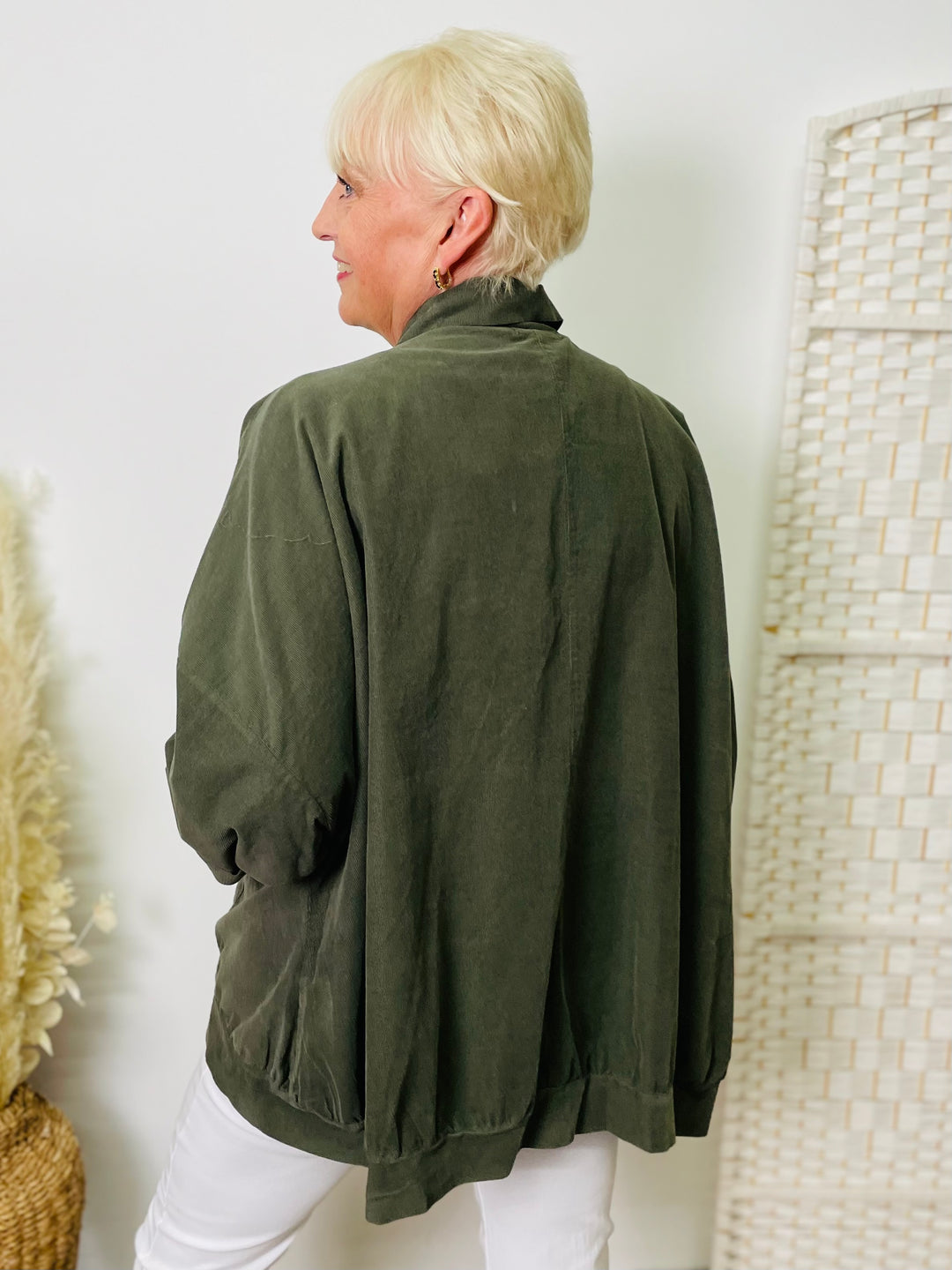 "DIDI" Corduroy Jacket-Green