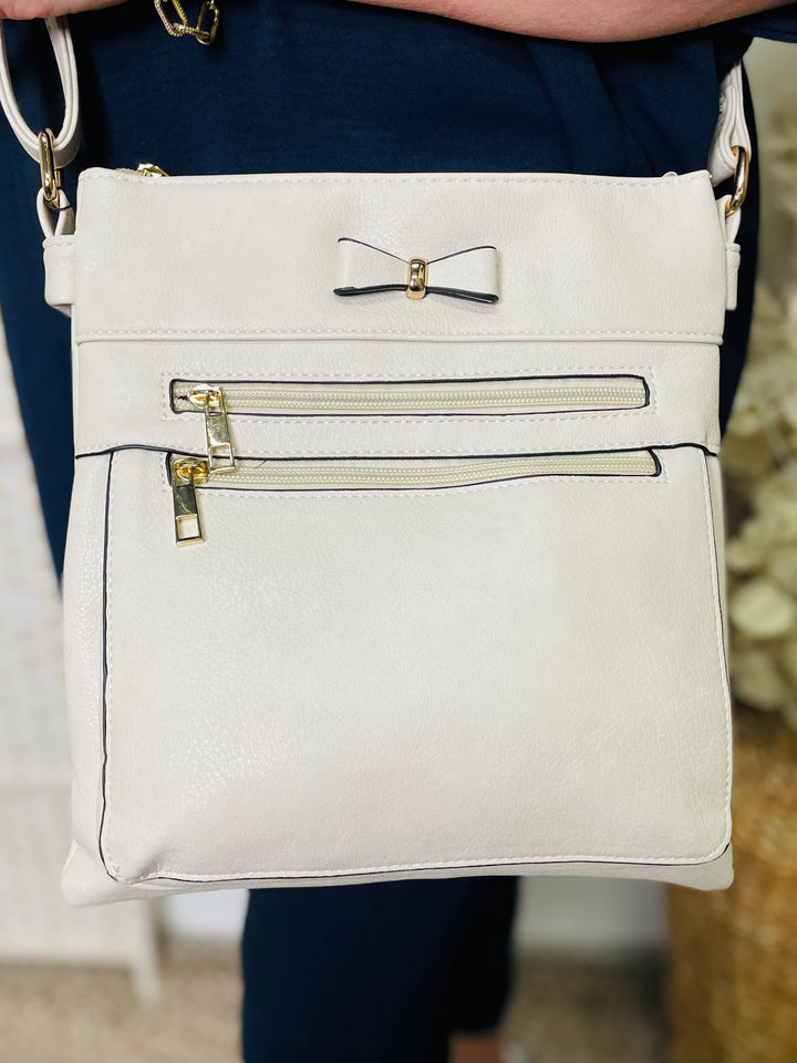 No.4 Crossbody Handbag-Cream