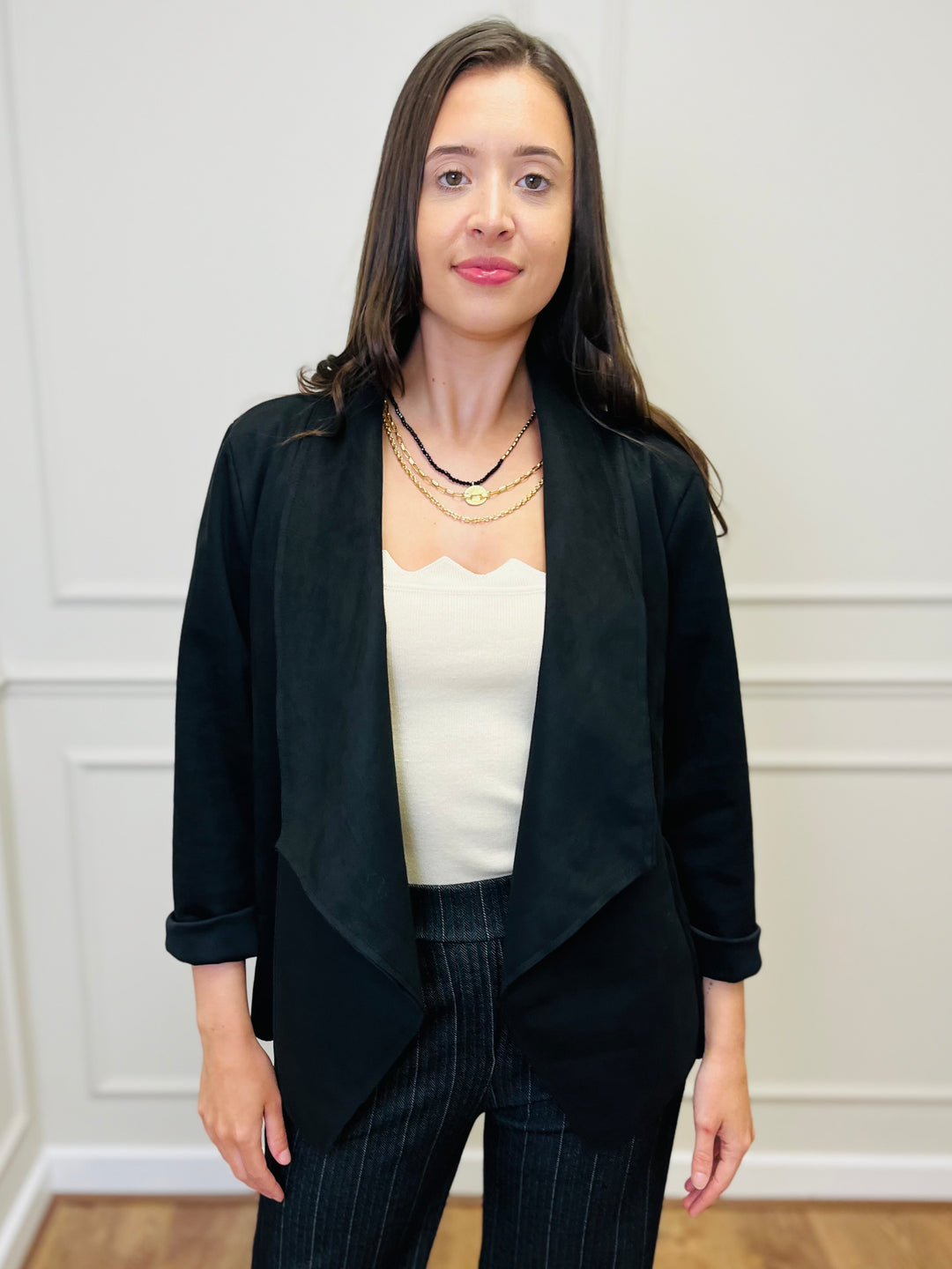 "CROSBY" Short Jacket-Black