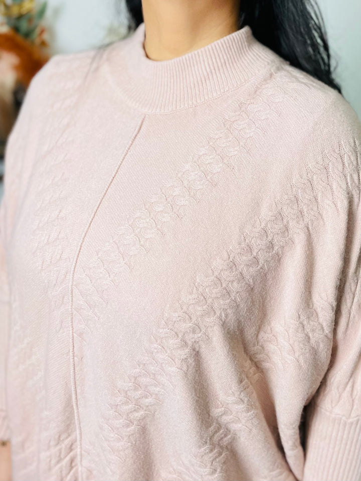 "GRACE" Knitted Jumper-Pink