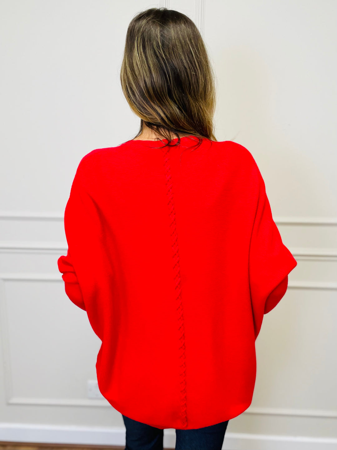 "MOLLY" Super Soft Jumper-Poppy Red
