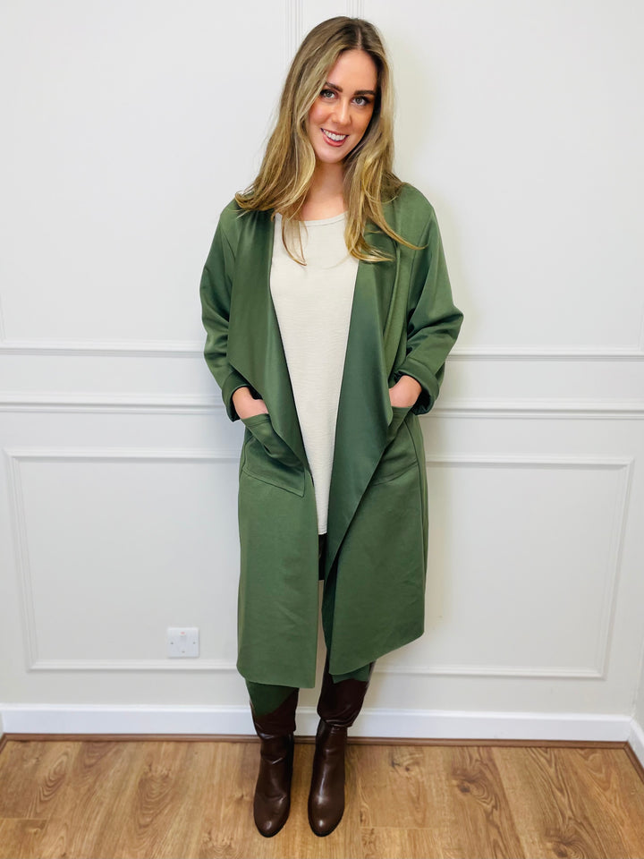 "ELAINE” Waterfall Jacket-Green