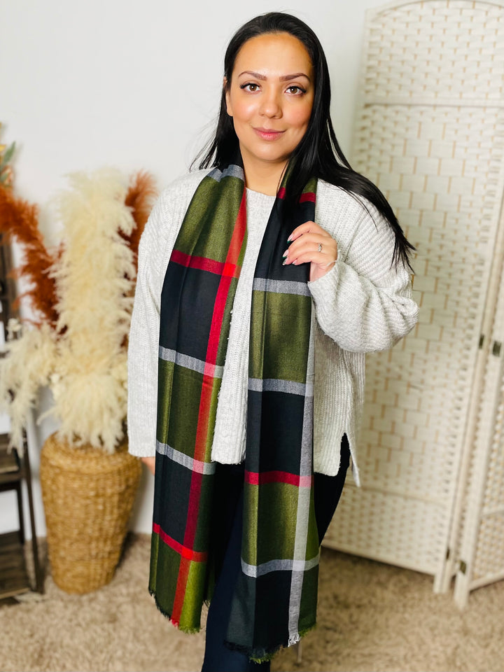 No.68 Check Print Scarf