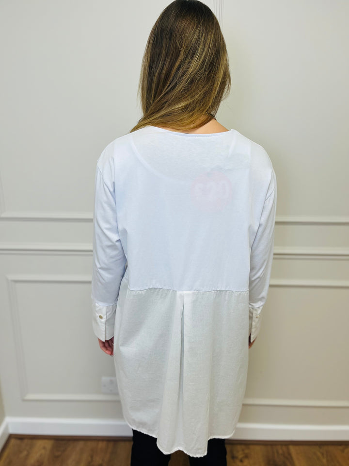 "WILLOW" Cotton Tunic-White