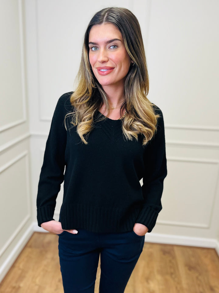 "KIKO" LUXURY Fine Knit Jumper-Black