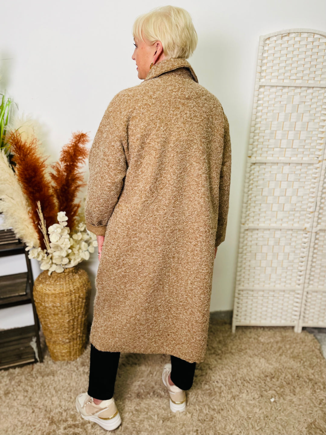 "JOSEPHINE" Longline Coat-Camel