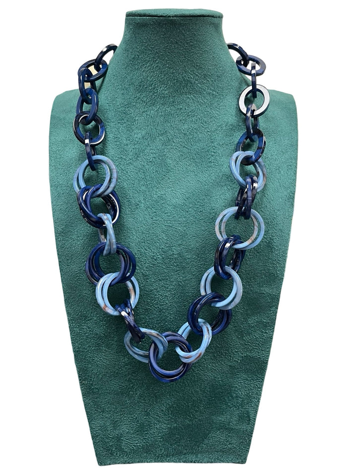 Blue Short Statement Necklace