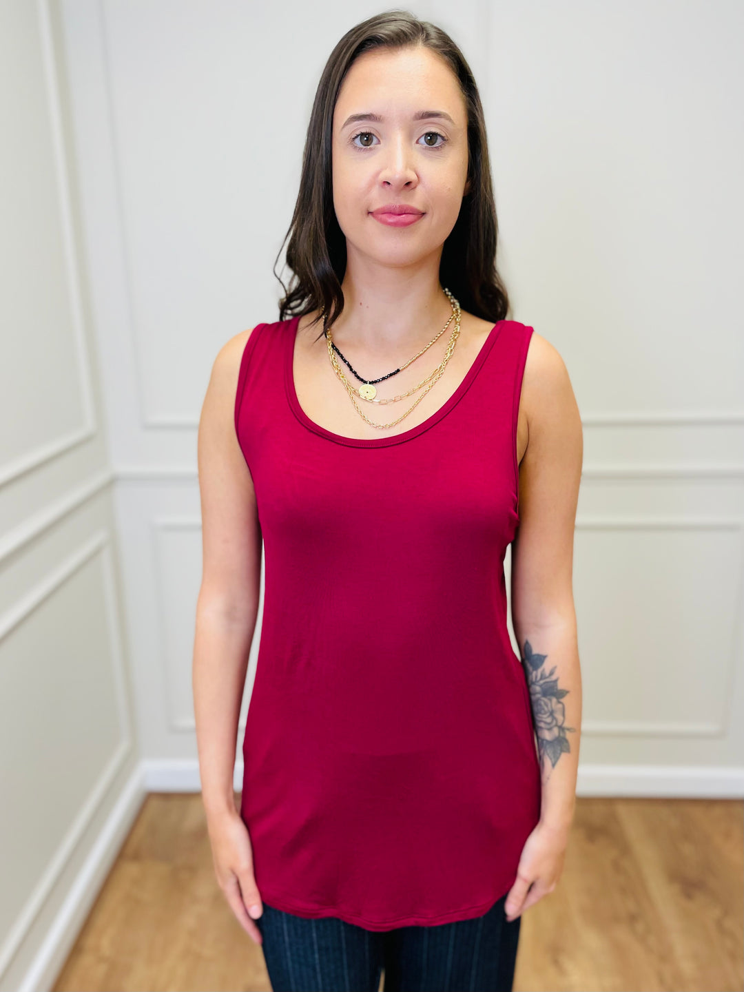 The Essential RILEY "Magic" Vest-Burgundy