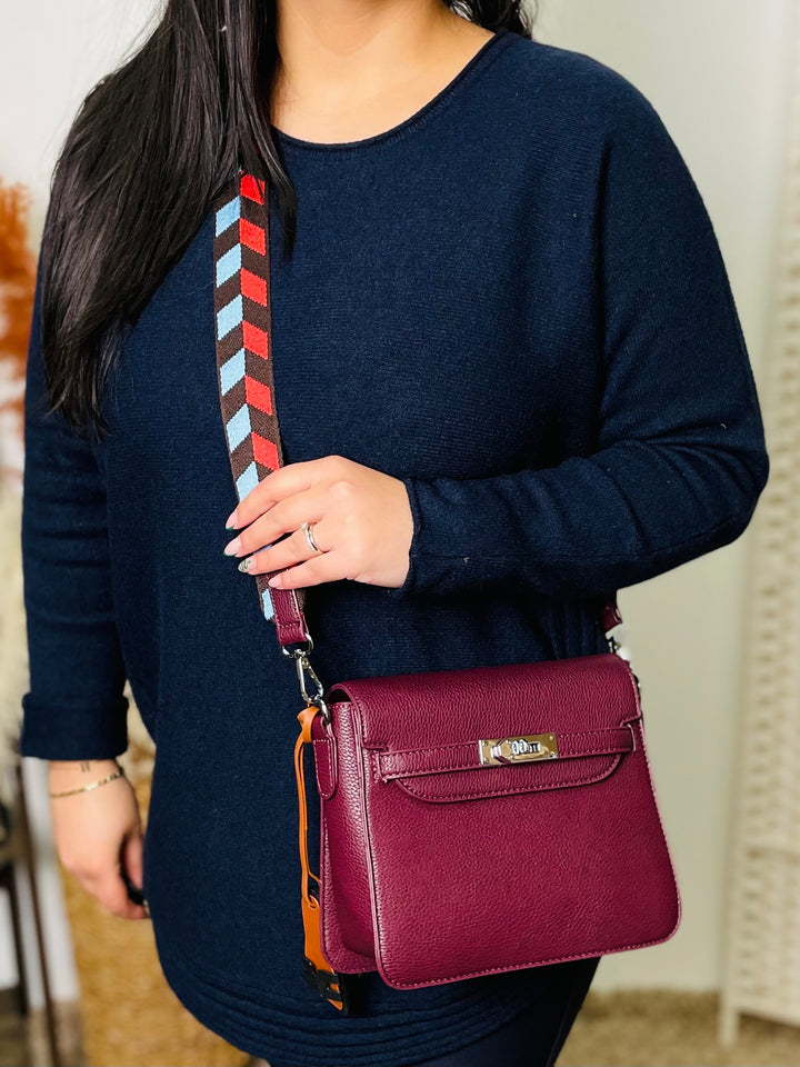 No.39 Designer Inspired Handbag-Burgundy