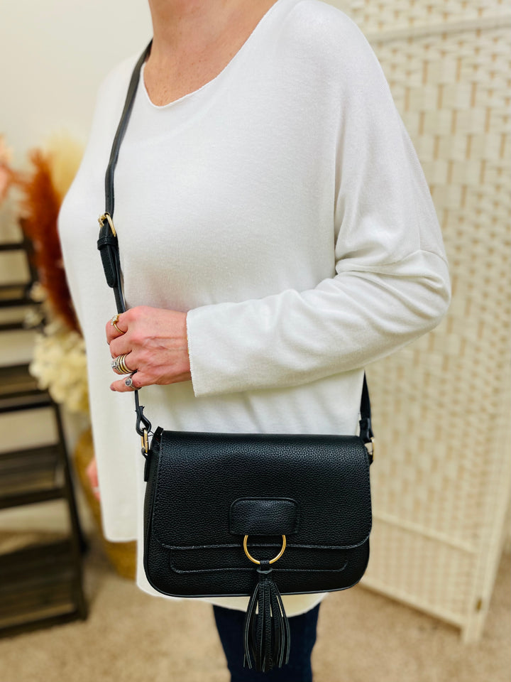 Crossbody Handbag-Black