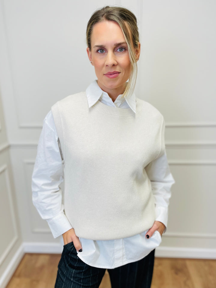 "LILI" Tank Top-Cream