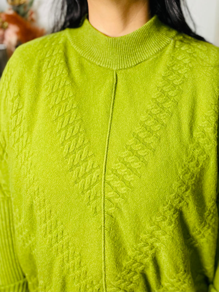 "GRACE" Knitted Jumper-Green