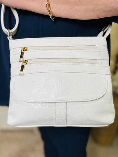 No.3 Crossbody Handbag-White