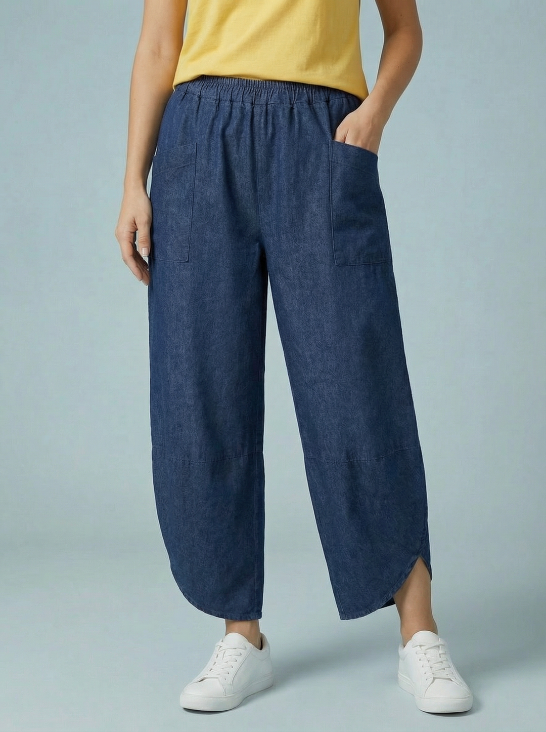 "ERIN” Cotton Barrel Trouser