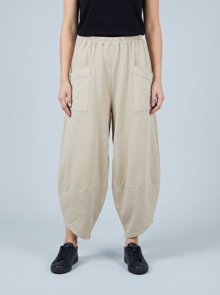 "ERIN” Cotton Barrel Trouser