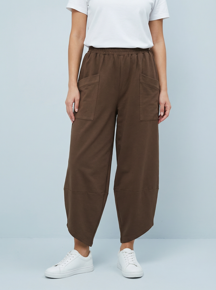 "ERIN” Cotton Barrel Trouser