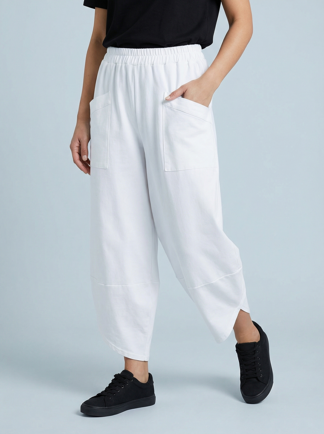 "ERIN” Cotton Barrel Trouser