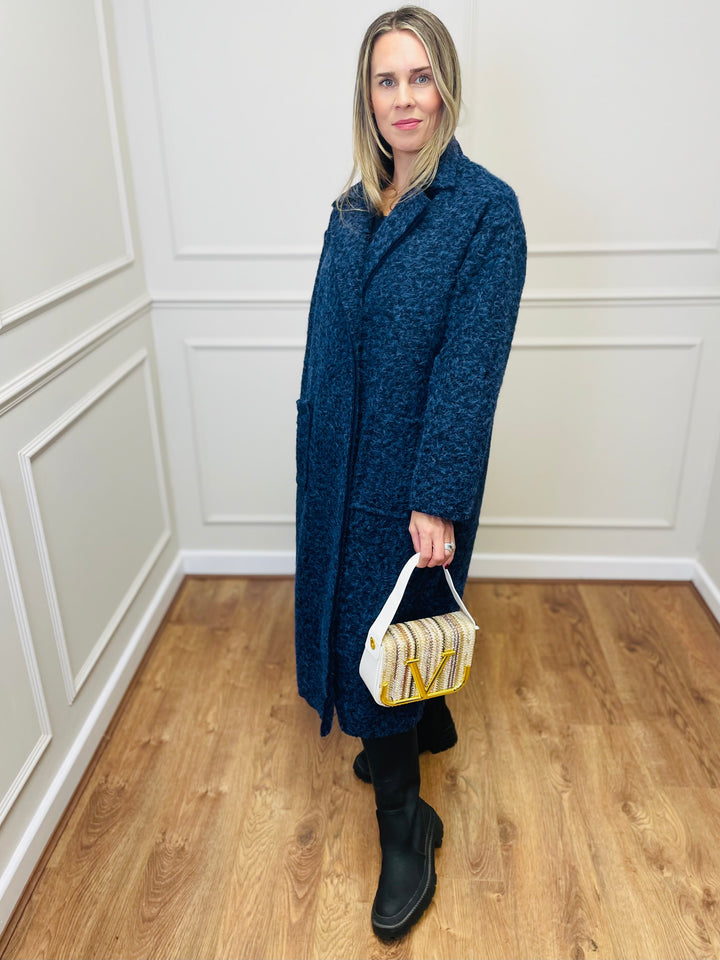 No.81 Striped Woven Bag-White & Multicolour