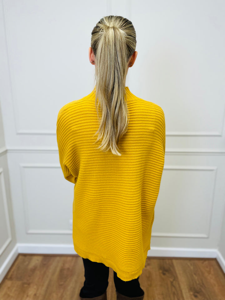 "LULU" Knitted Jumper-Mustard