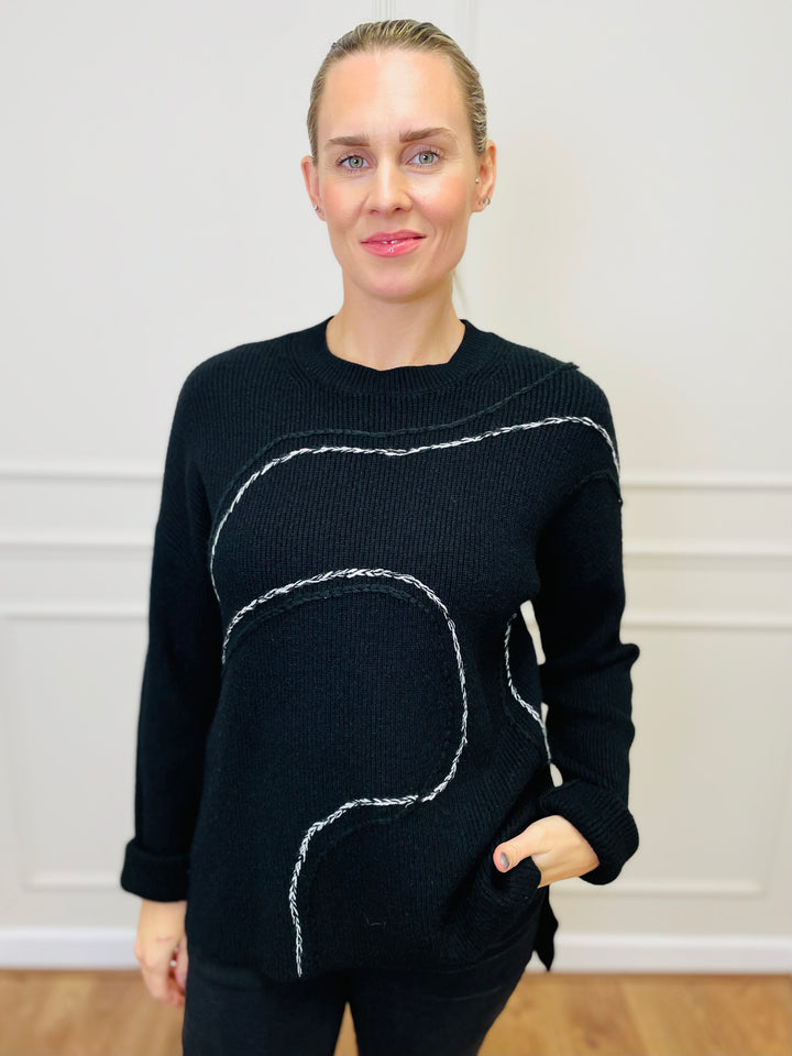 "CLARA" Soft Jumper-Black