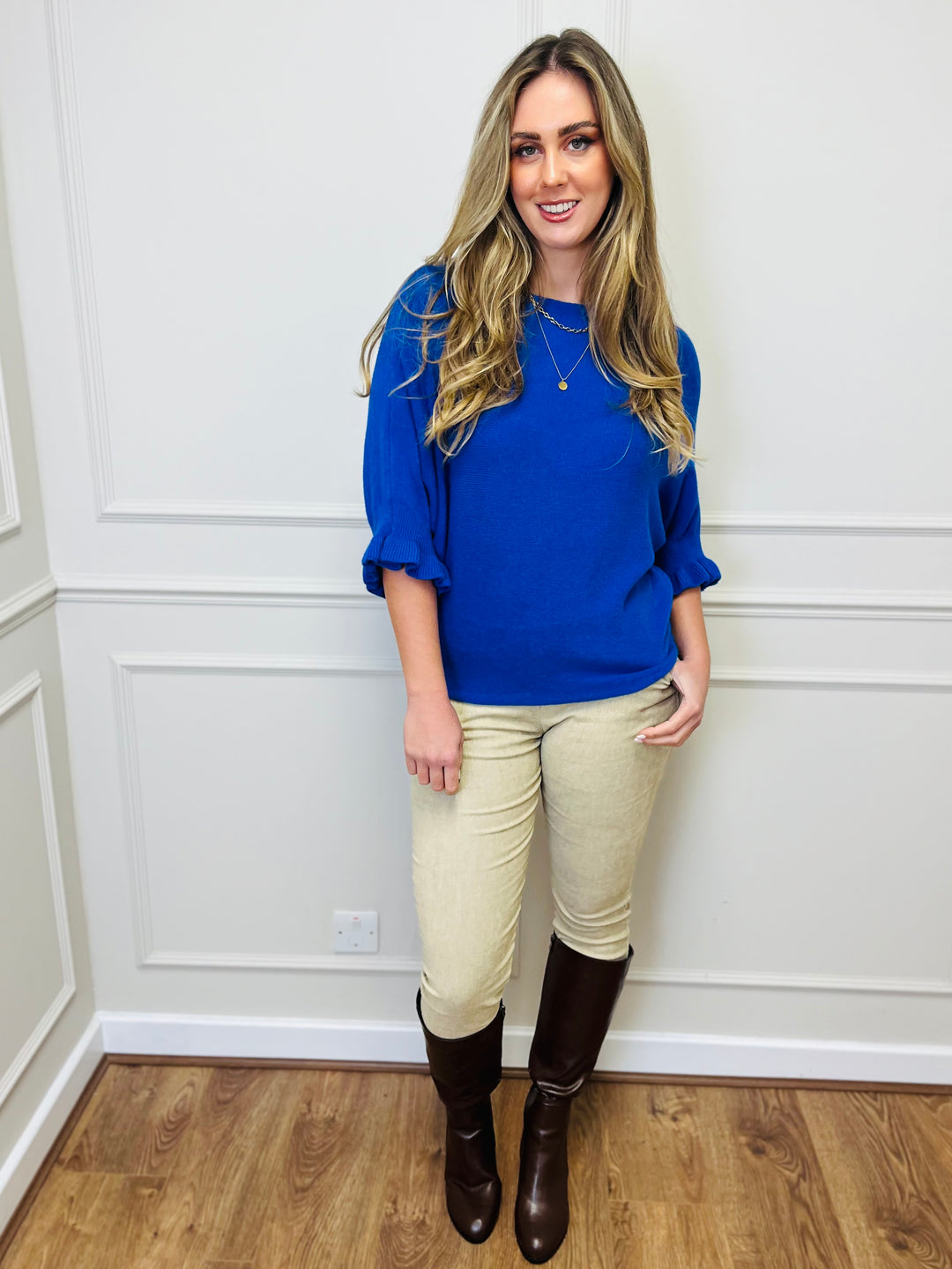 "FIONA" Soft Jumper-Blue