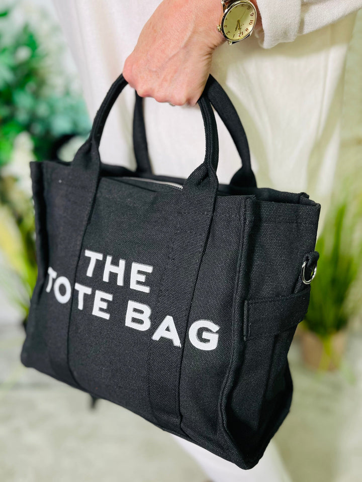 "THE MJ" Tote Handbag-Black