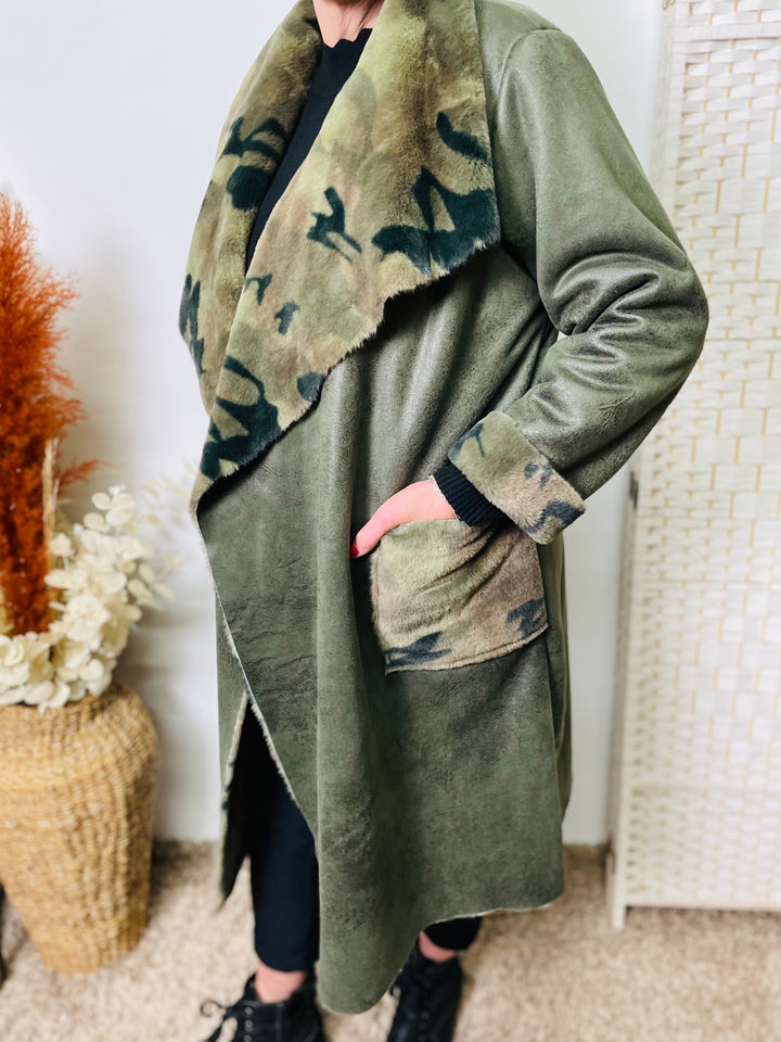 "CHARLEY" Longline Coat-Green