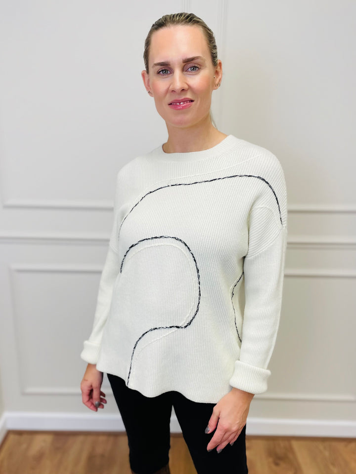 "CLARA" Soft Jumper-White