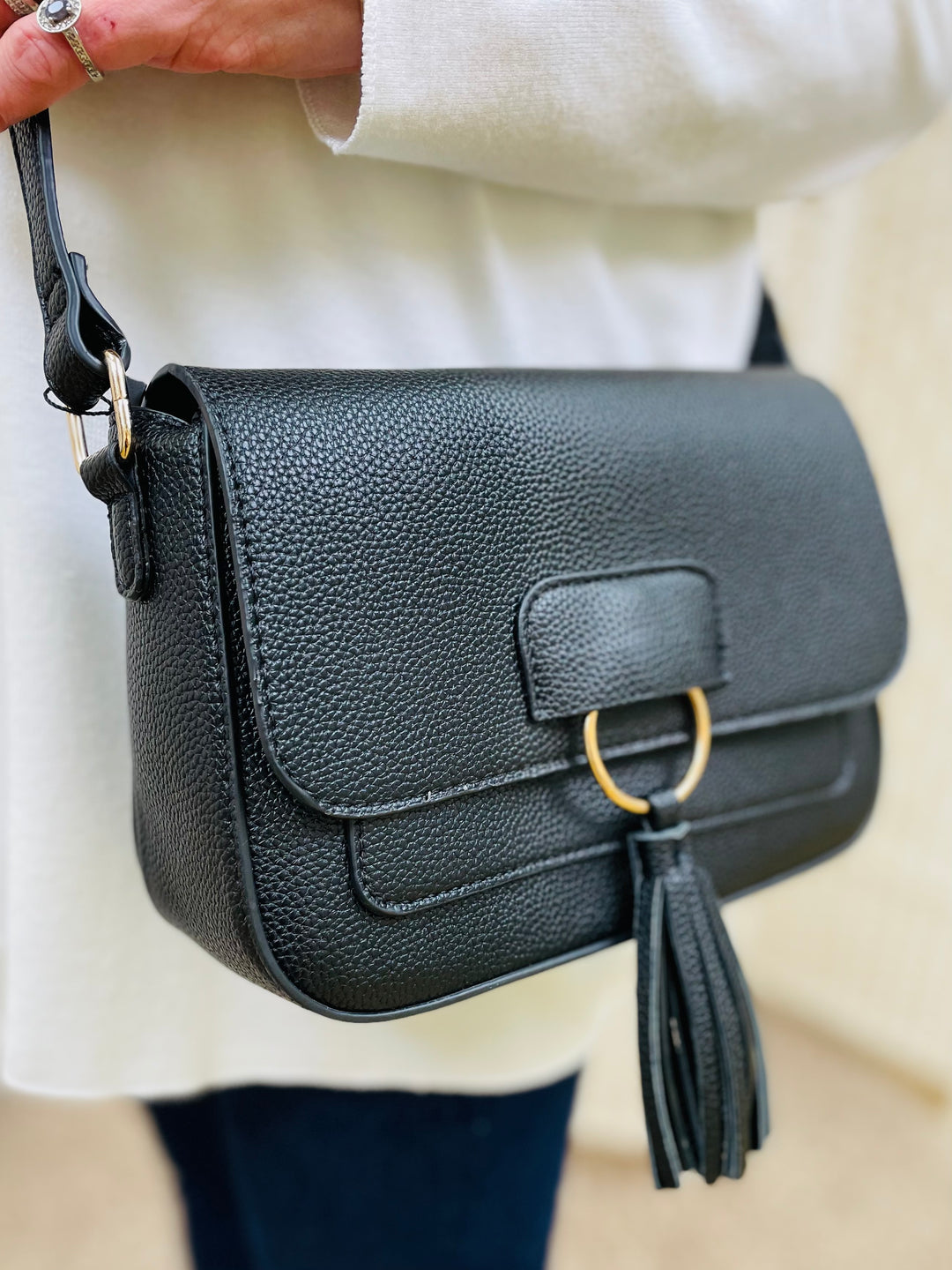 Crossbody Handbag-Black