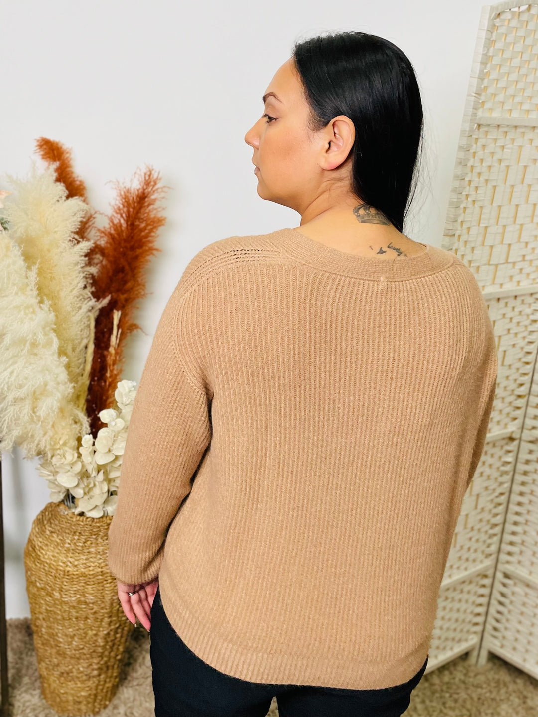 "ARIEL” Short Cardigan-Camel