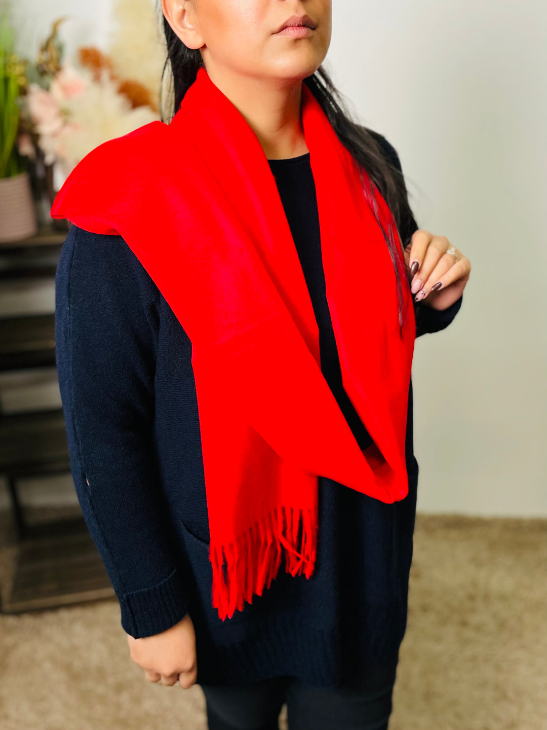 No.59 Super Soft Scarf-Red