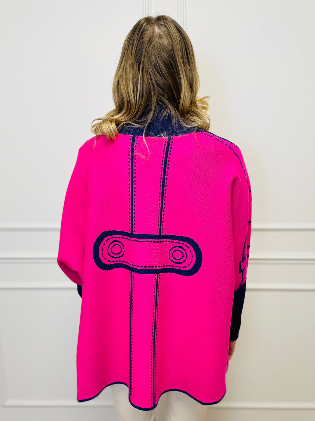 "JOY" Reversible Jumper-Pink & Purple