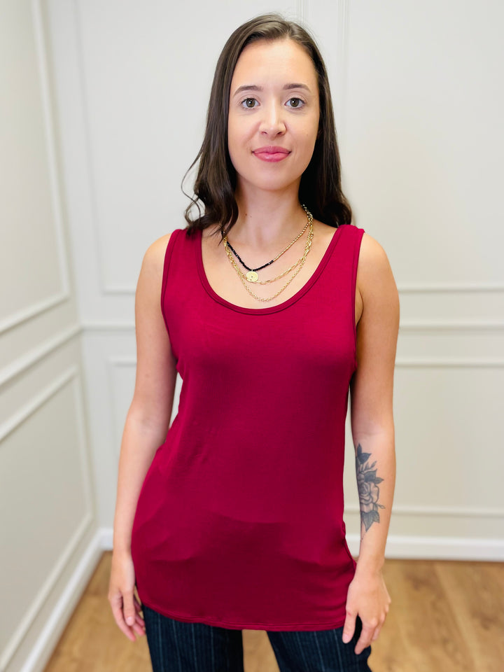 The Essential RILEY "Magic" Vest-Burgundy