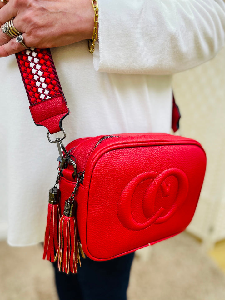 "KOURTNEY" Crossbody Handbag-Red