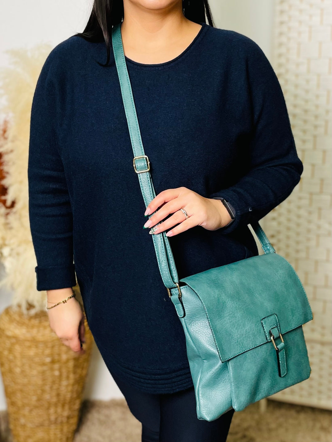 No.47 Crossbody Bag-Teal