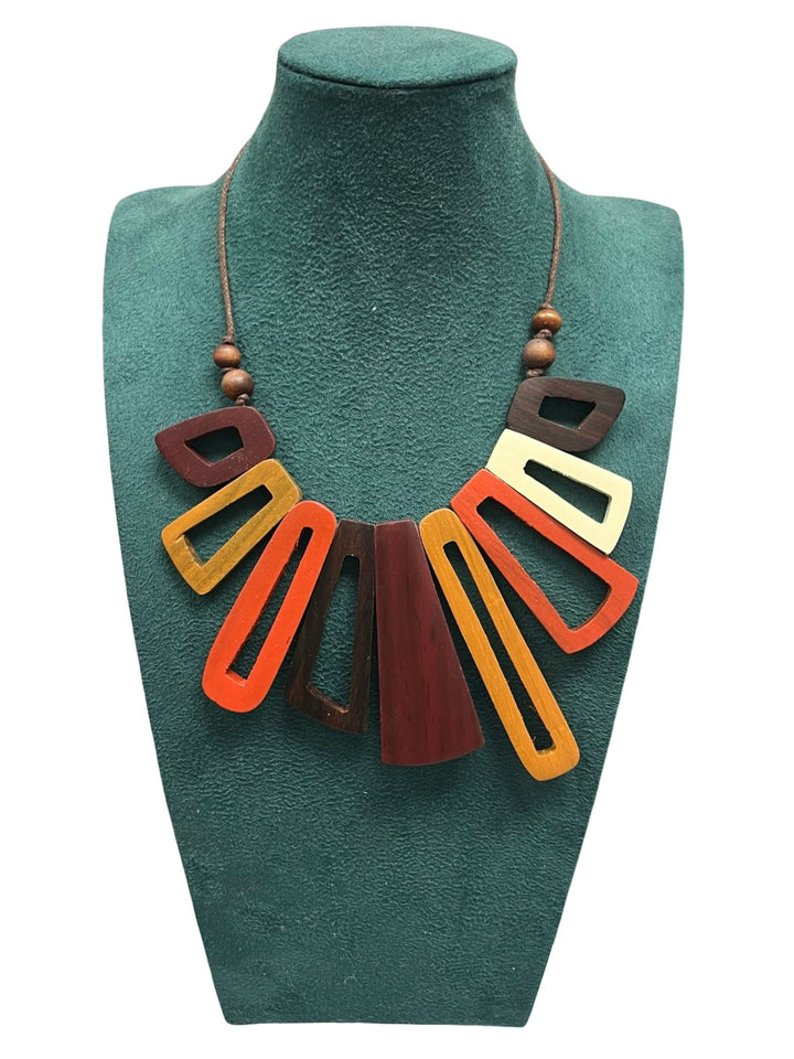 Short Statement Necklace-Multicolour