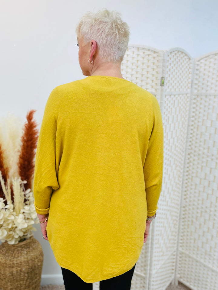 "CASSIDY" Luxury Soft Jumper-Mustard