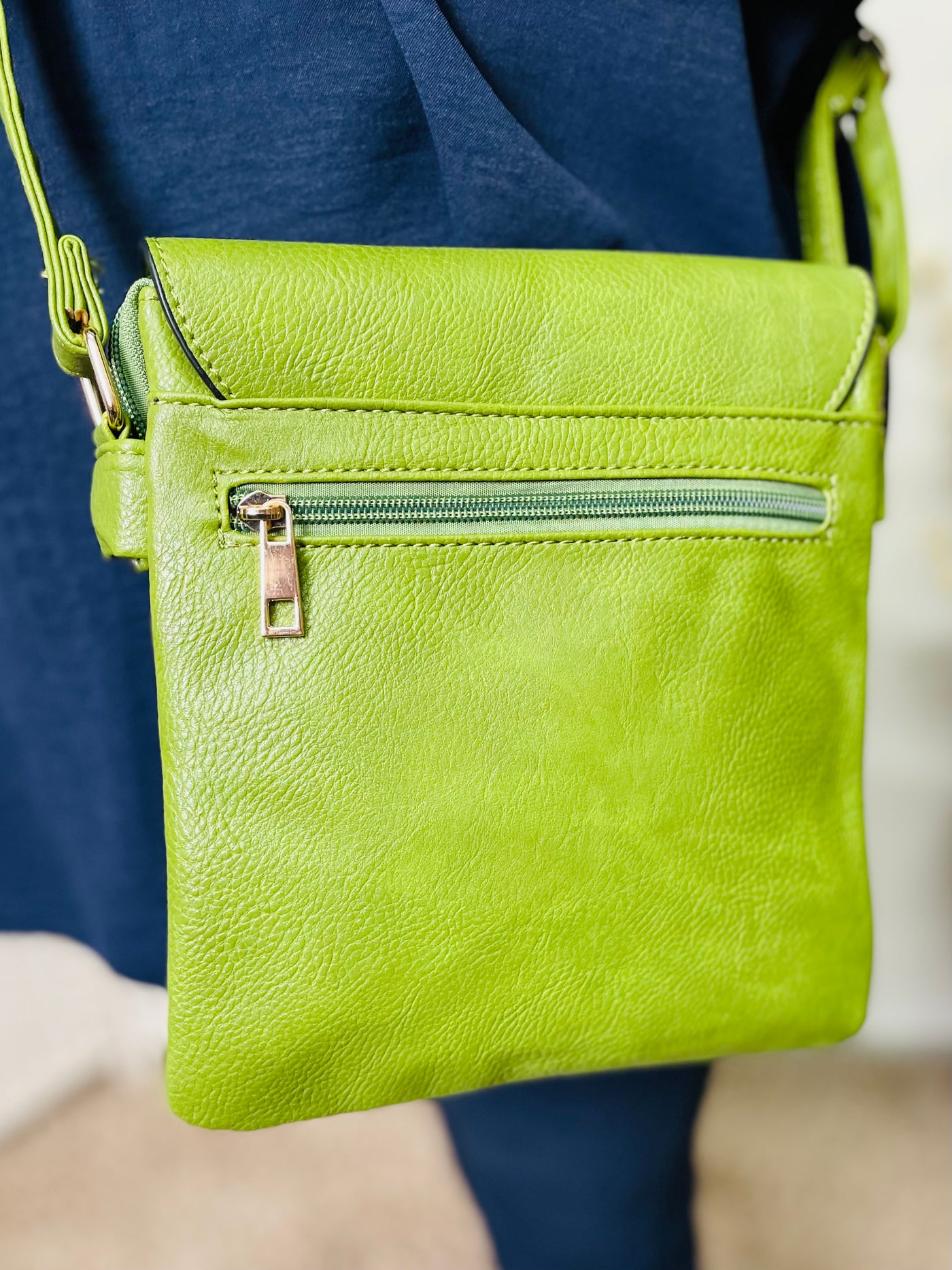 No.2 Crossbody Handbag-Lime Green