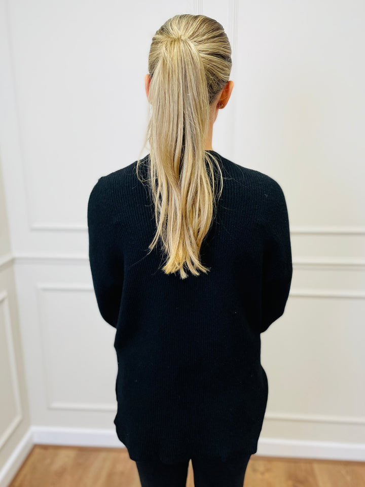 "CLARA" Soft Jumper-Black