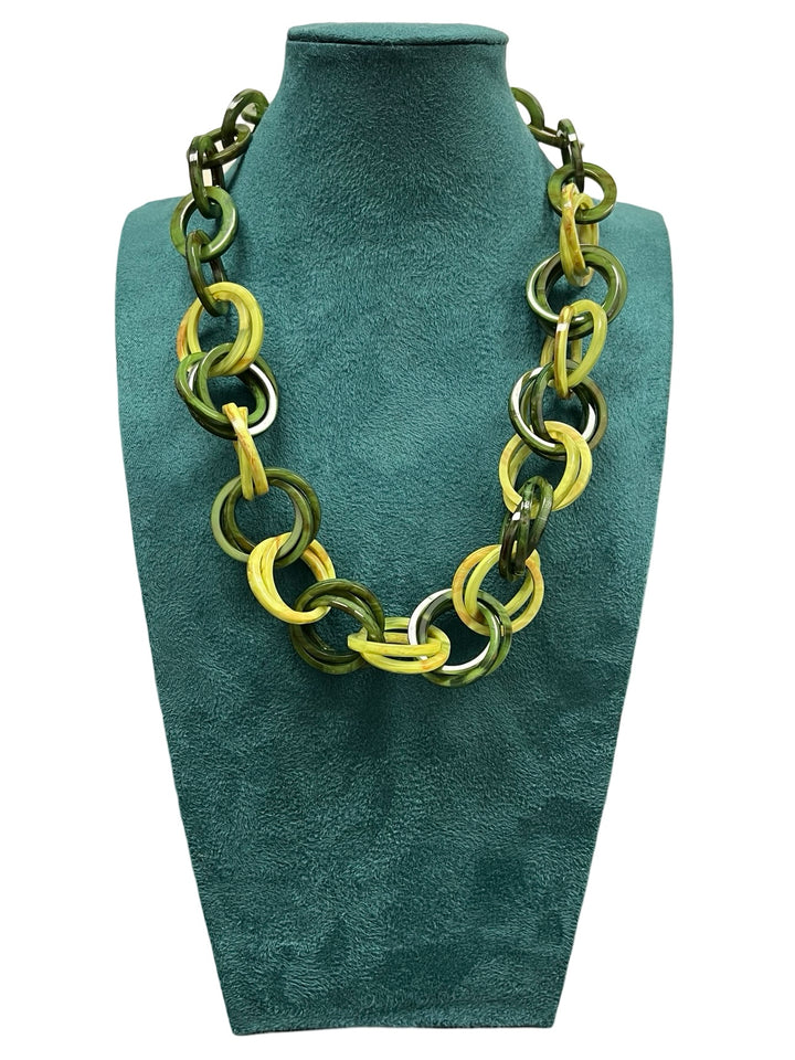 Green Short Statement Necklace