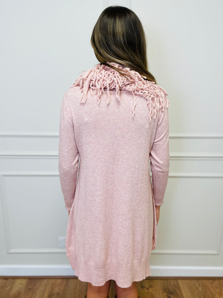 "OLIVIA" Knitted Dress-Pink