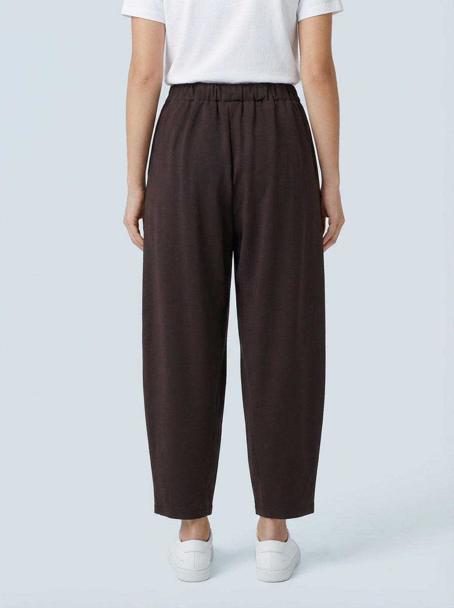 "LISA" Scuba Trousers-Brown