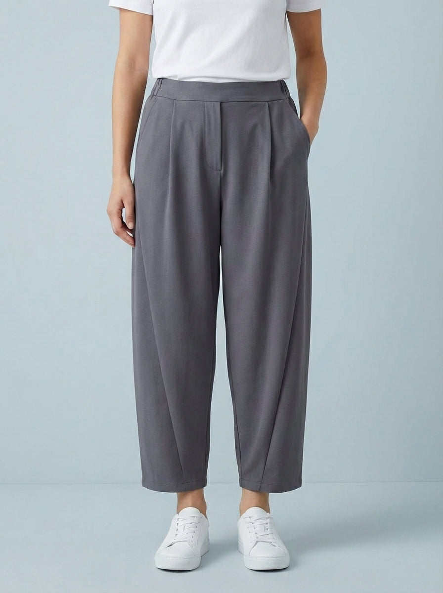 "LISA" Scuba Trousers-Grey