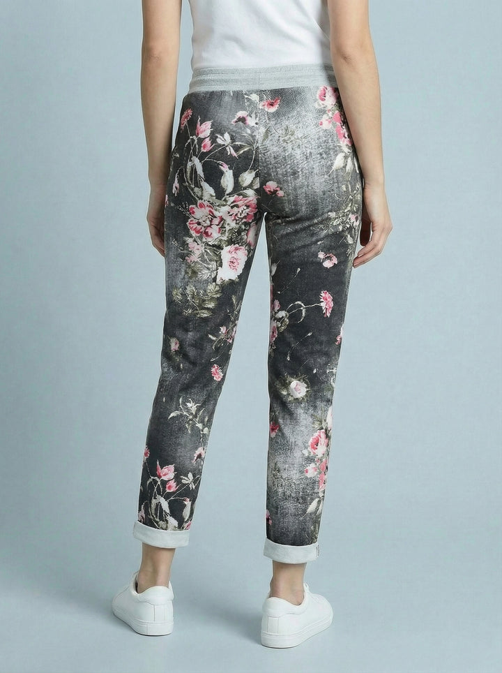 "RIO" Floral Print Magic Trouser