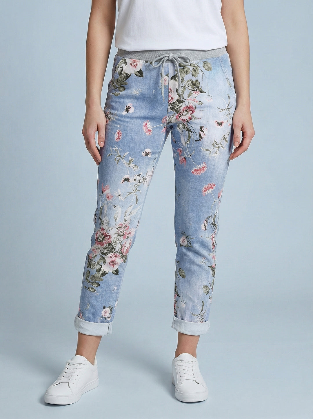 "RIO" Floral Print Magic Trouser