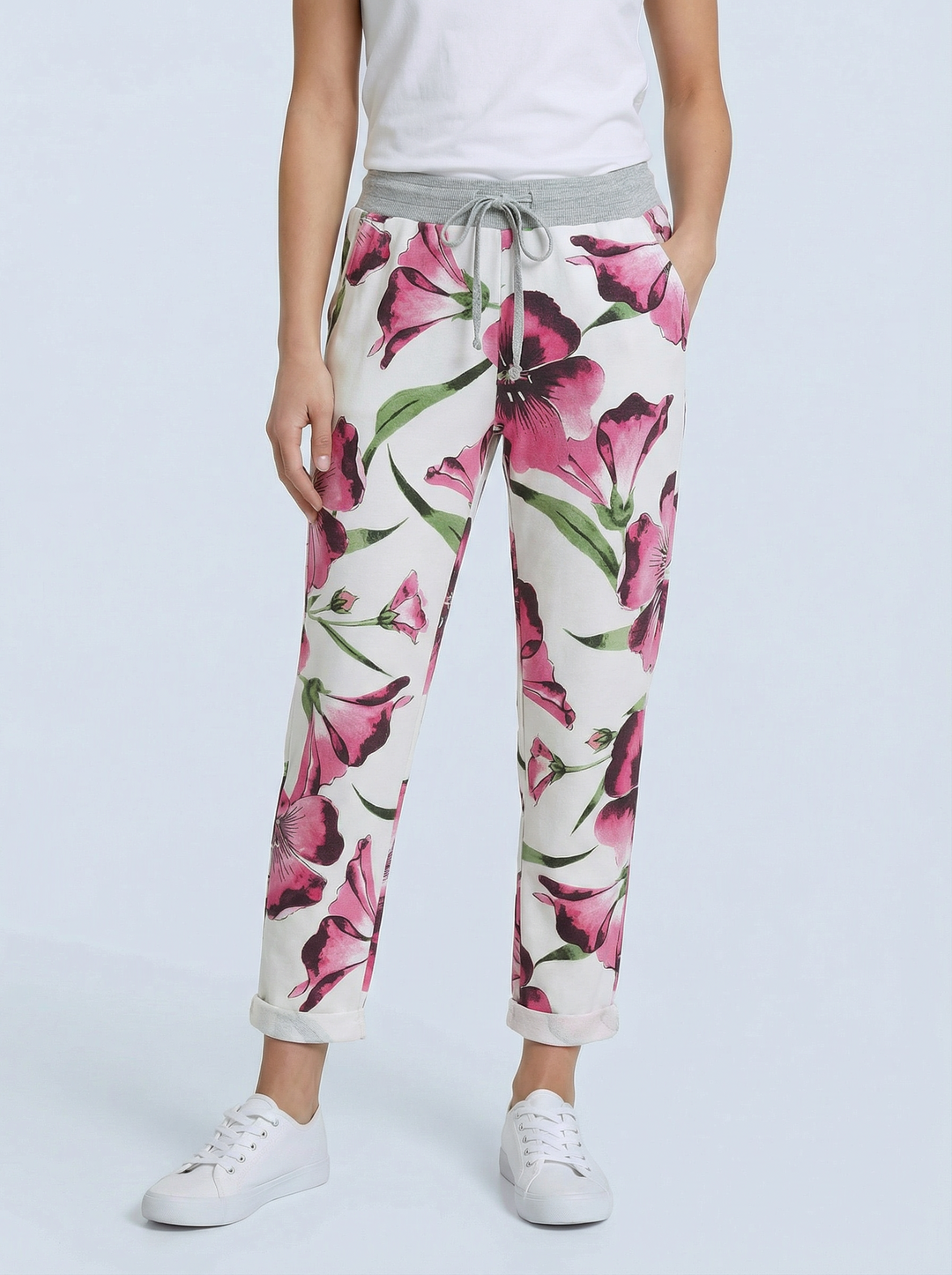 "RIO" Floral Print Magic Trouser