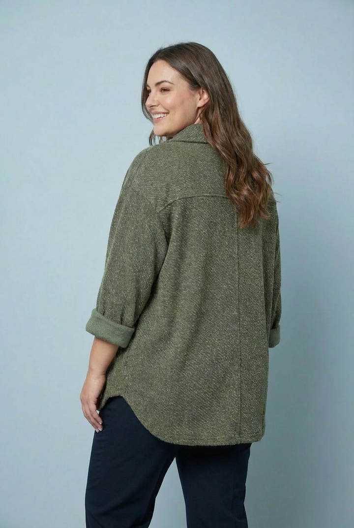 "STEFIE" Oversize Jacket - Khaki